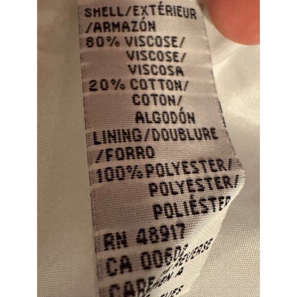 Calvin Klein Womens White Striped Blazer Jacket Size 8 - Picture 4 of 8